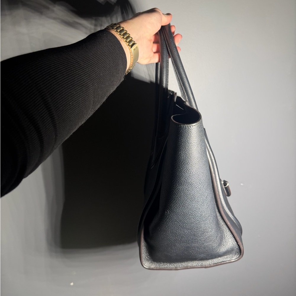 Celine Mini Luggage Drummed Leather Black Tote - Picture 2 of 16